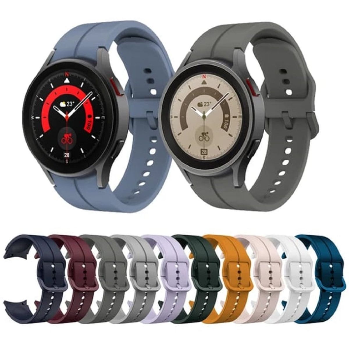 GENERICO - CORREA DE GOMA PARA SAMSUNG WATCH 4 - 5 - 5 PRO - 6 VERDE