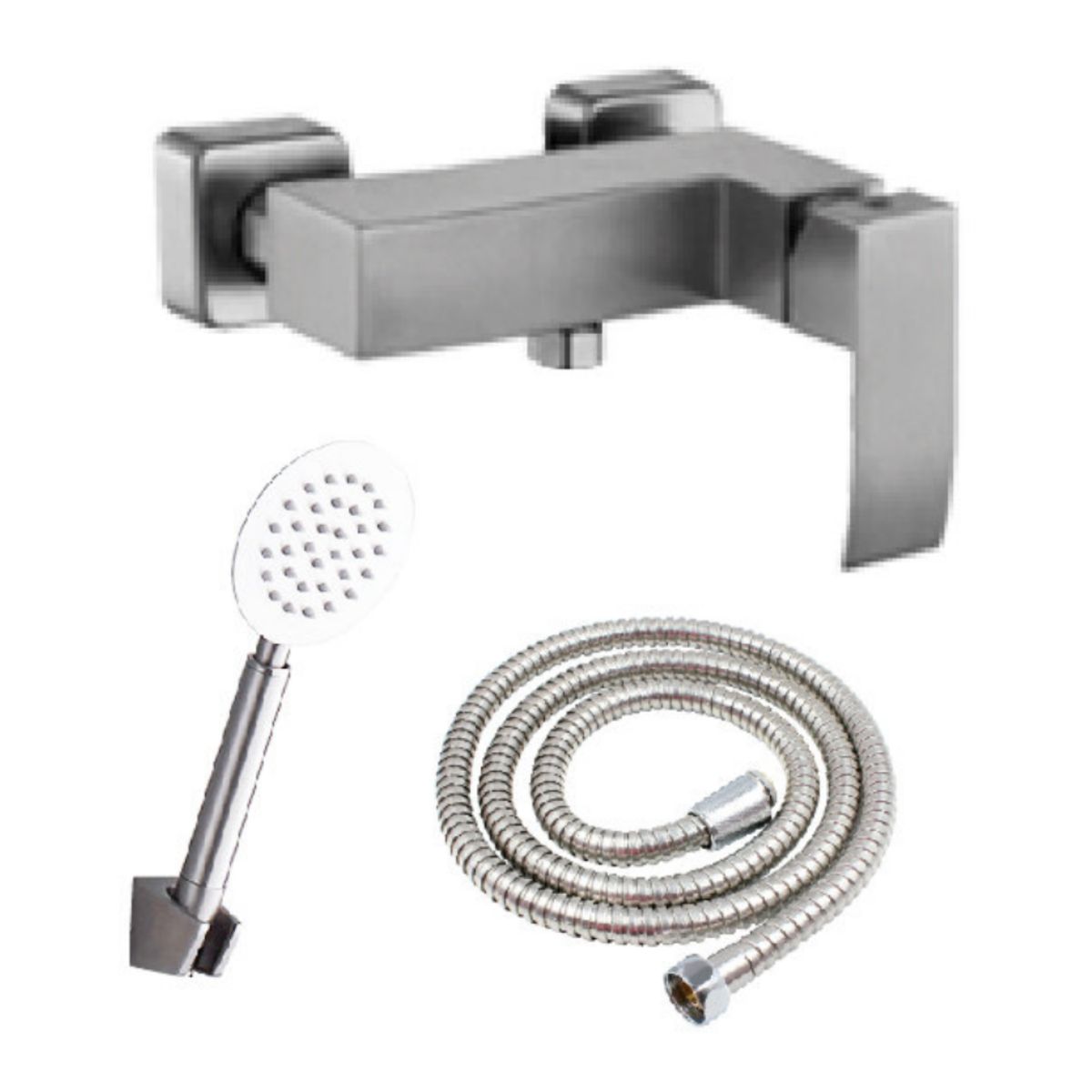 GENERICO - Llave Mescladora para Ducha Teléfono en Acero 304 Satinado