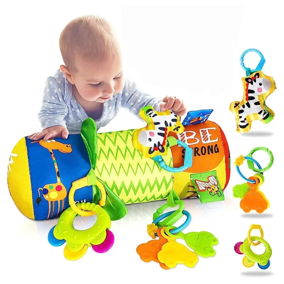 MEYING - Rodillo Para Estimulacion Gateo De Bebe Con Sonajero Unisex