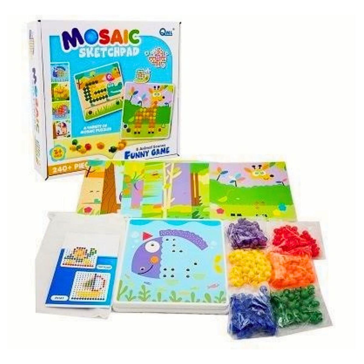 IMPORTADO MC - Puzzle Mosaico Sketchpad Juego Didactico 240 pcs para Niños