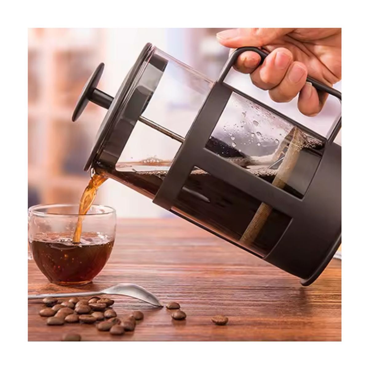 GENERICO - Cafetera Prensa Francesa de 600ml