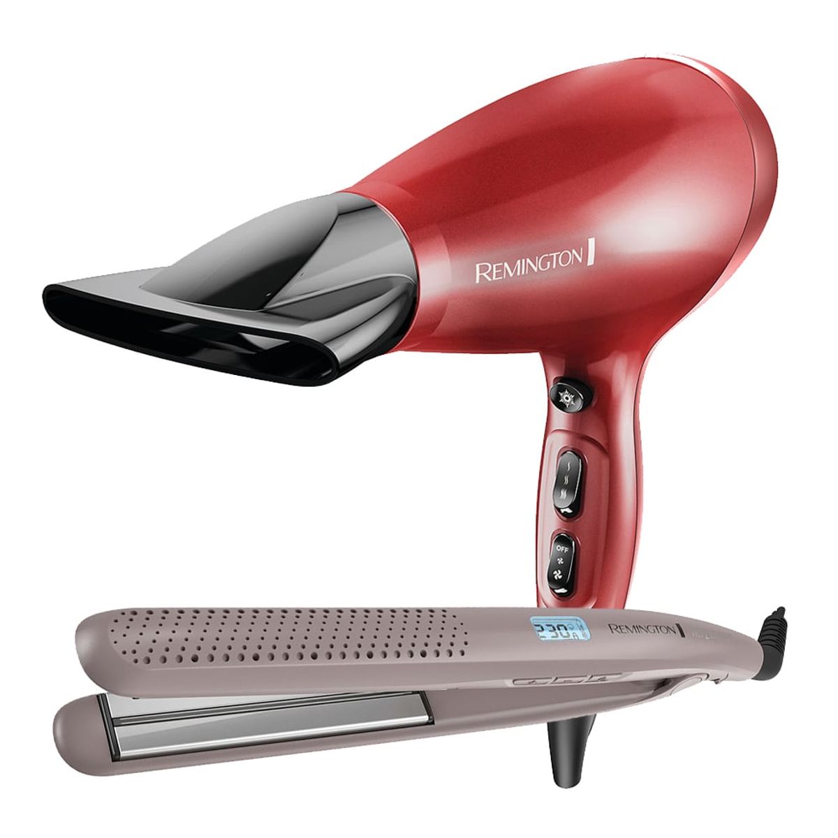 REMINGTON - Combo Remington Alisadora Wet2Straight S27A y Secador Silk AC9096