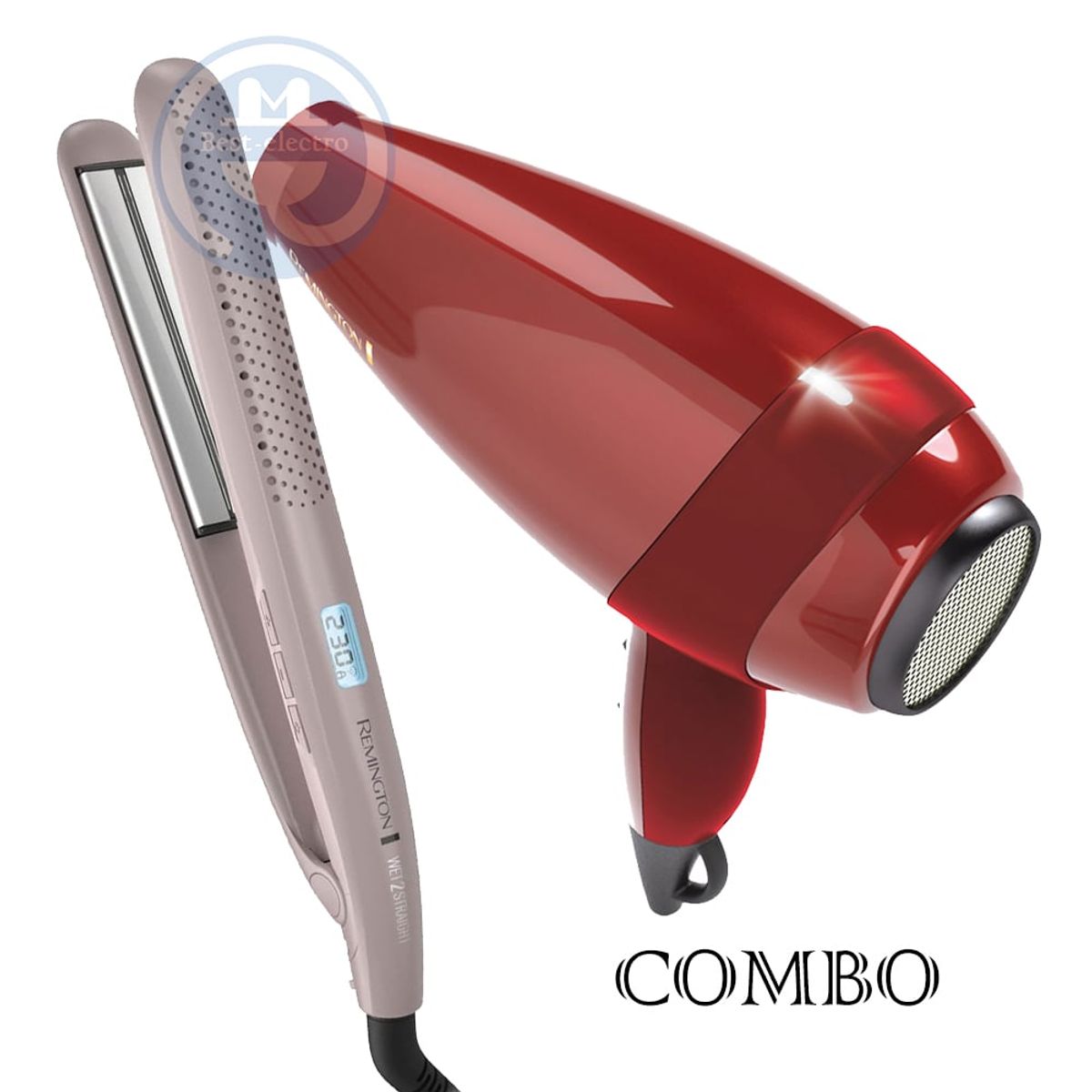 REMINGTON - Combo Remington Alisadora Wet2Straight S27A y Secador Silk AC9096