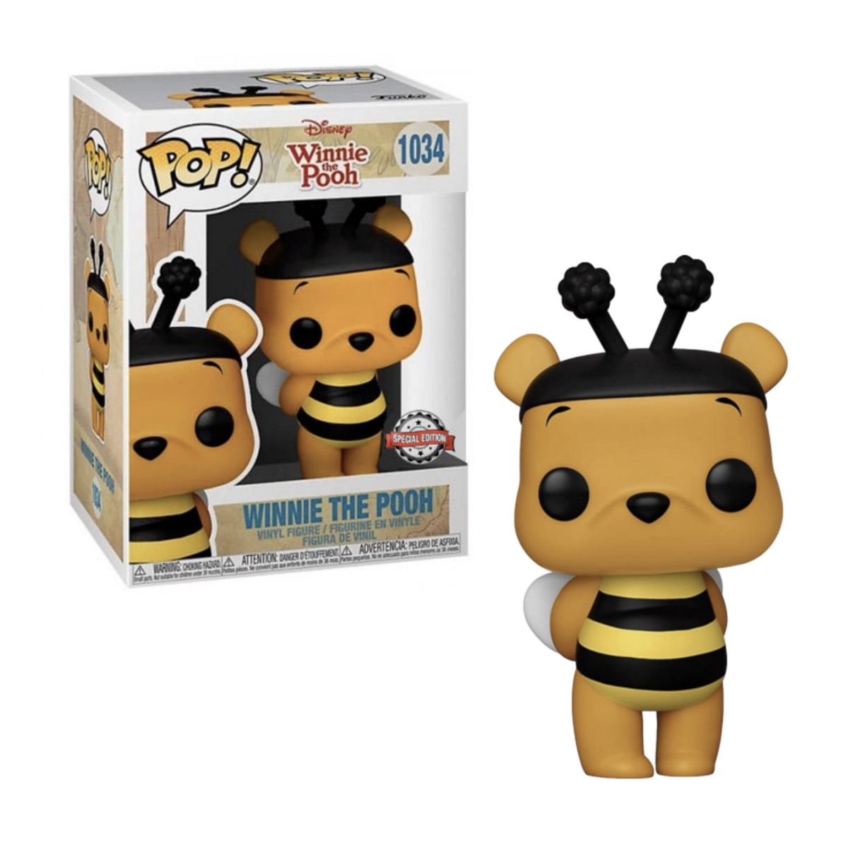 FUNKO - Winnie Pooh Abeja Funko Pop 1034 Exclusivo Original