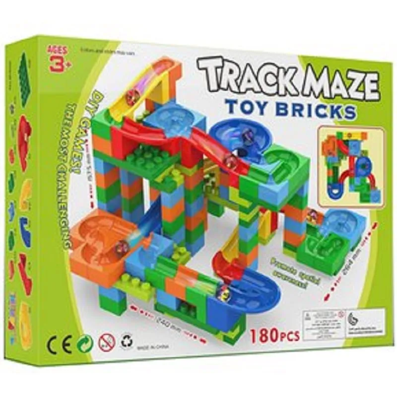 GENERICO - Construcción de Pista de Canicas de 180 pcs