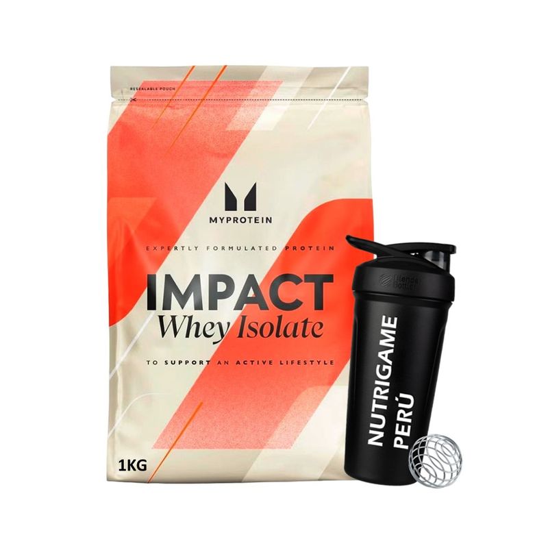 MYPROTEIN - Proteína Impact Whey Isolate 1Kg Chocolate +Shaker - Tienda Física