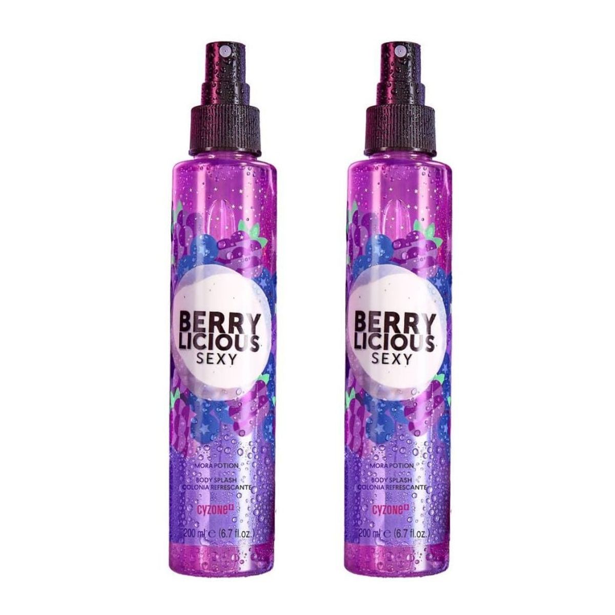 CYZONE - Pack x2 Berrylicious Sexy Mora Colonia Refrescante 200 ml
