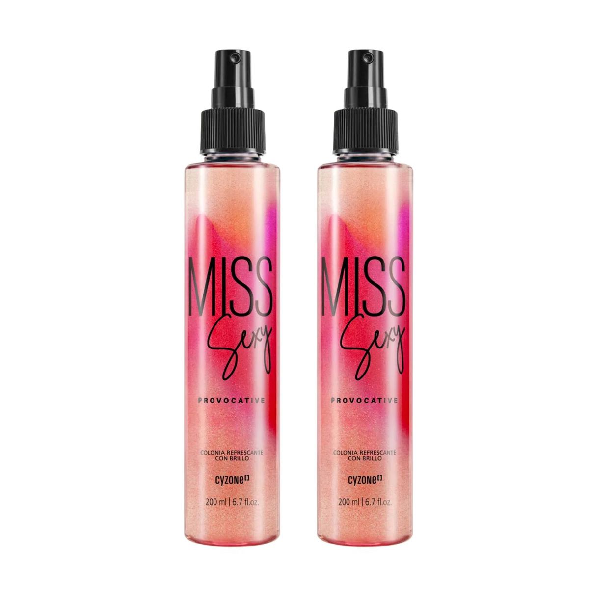 CYZONE - Pack x2 Miss Sexy Provocative Colonia Refrescante 200 ml