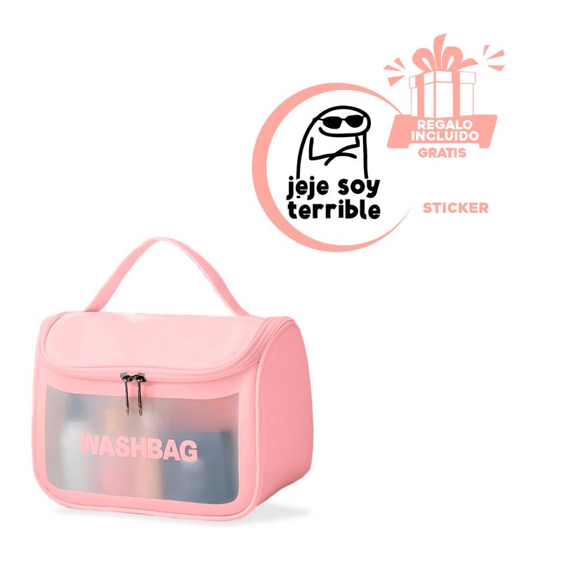 GENERICO - Cartuchera Bonita para Cosmeticos Rosado Y+Gift MiniAgenda