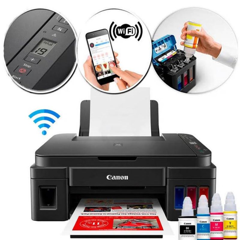 CANON - Impresora Multifuncional Wifi CANON G3110 PIXMA