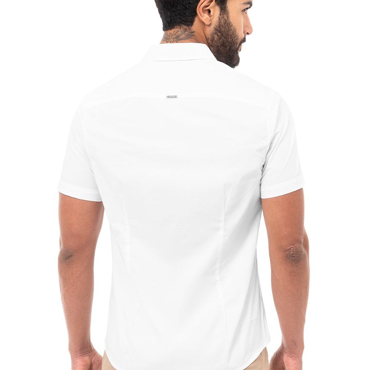 NORTON - Camisa Clasico Popelina Stretch Paulino 4 Mc Hombre