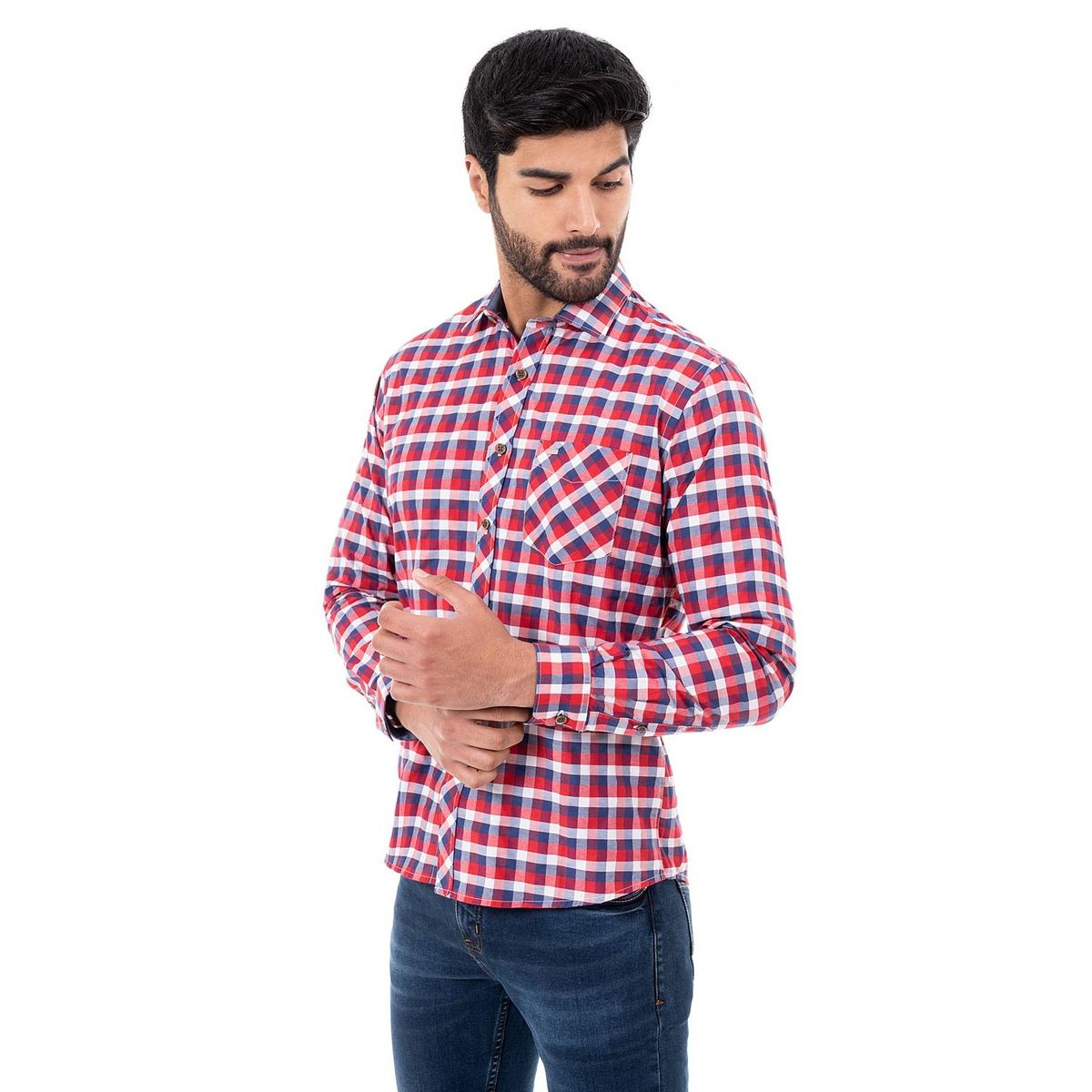 PIONIER - Clasico Cuadros Hombre Larsen C-Ml Pionier