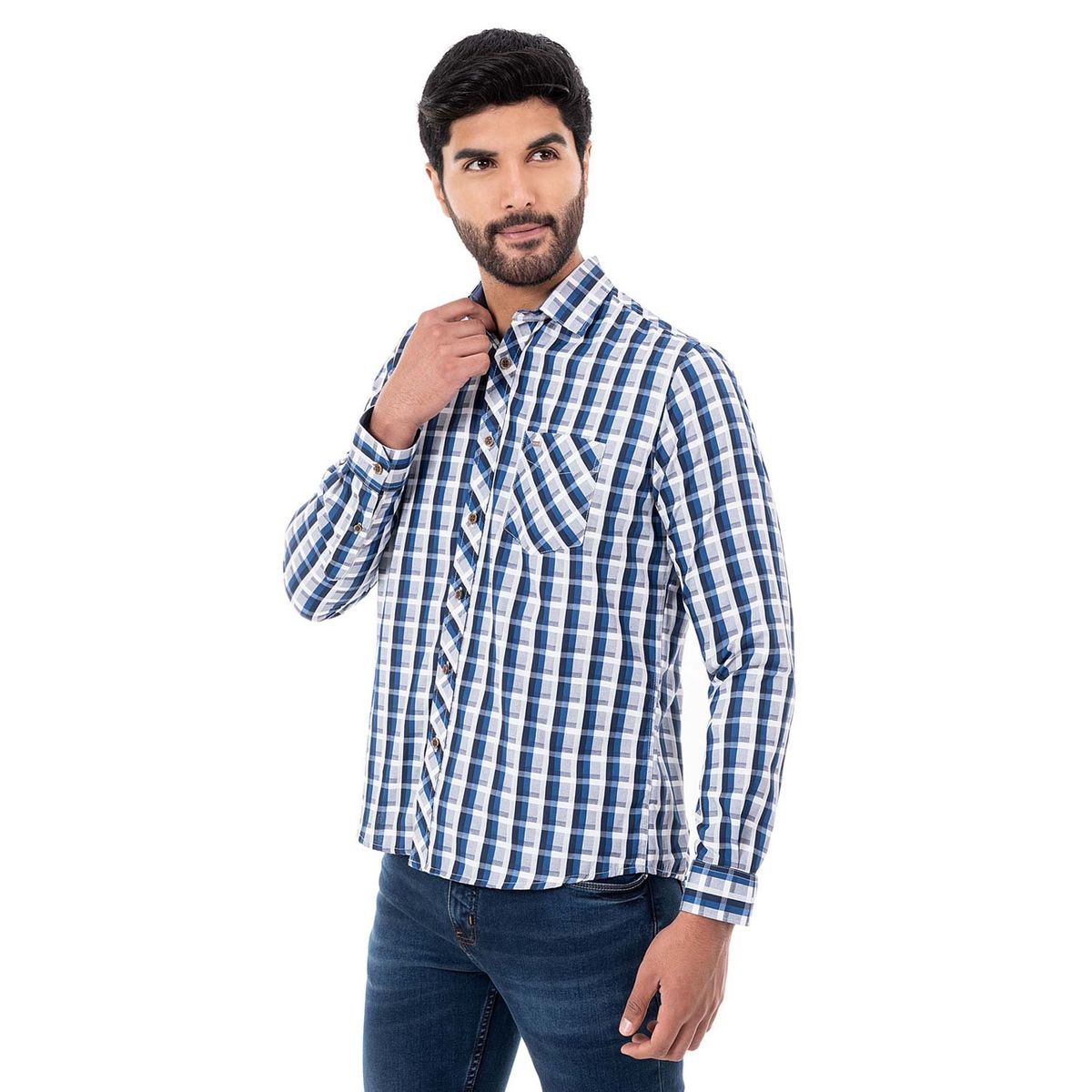 PIONIER - Clasico Cuadros Hombre Larsen C-Ml Pionier