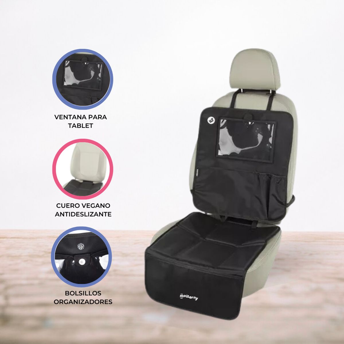 MAXI COSI - Protector y Organizador de Asiento de Auto 3 en 1