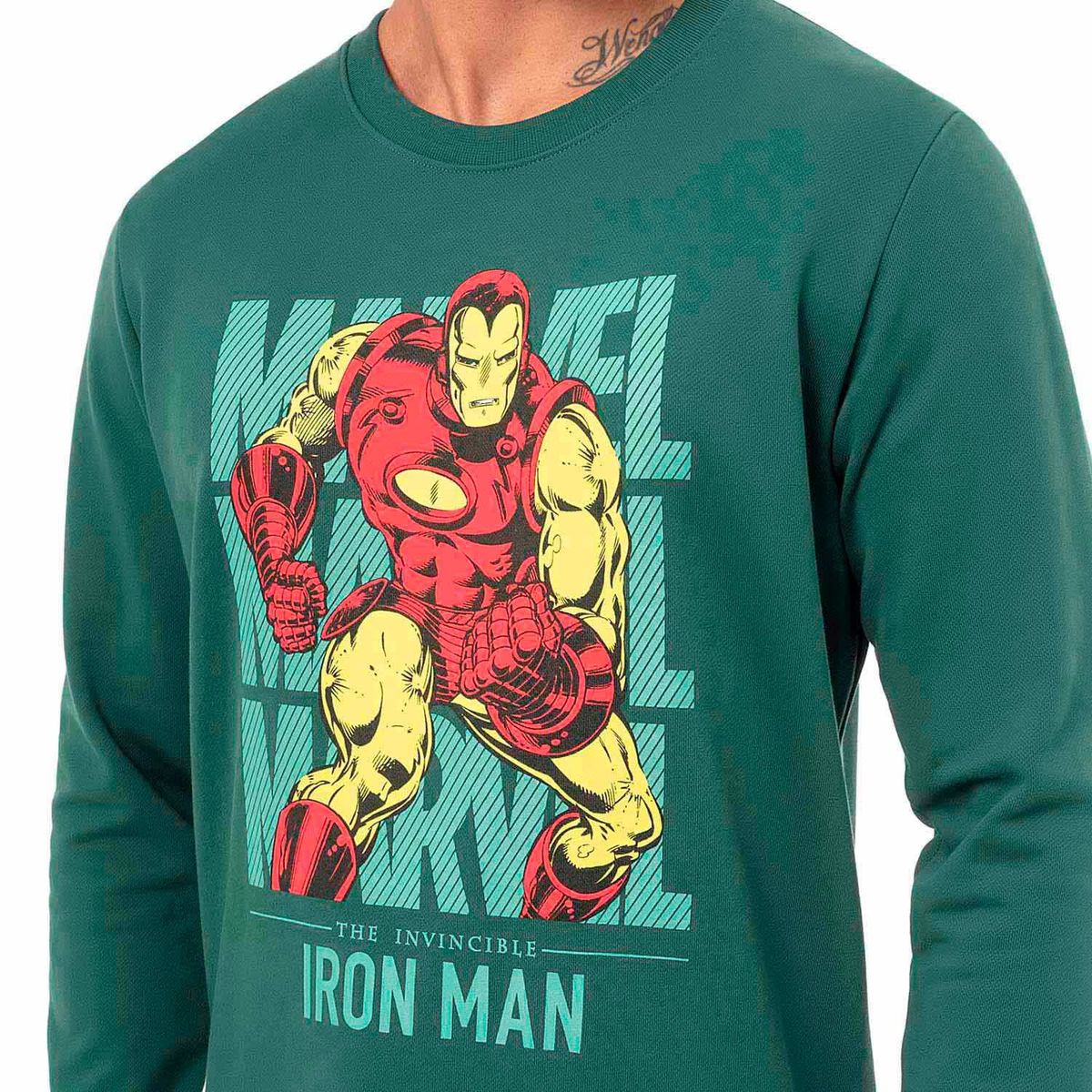 PIONIER - Polera French Terry Hombre Gustavo-Marvel Pionier