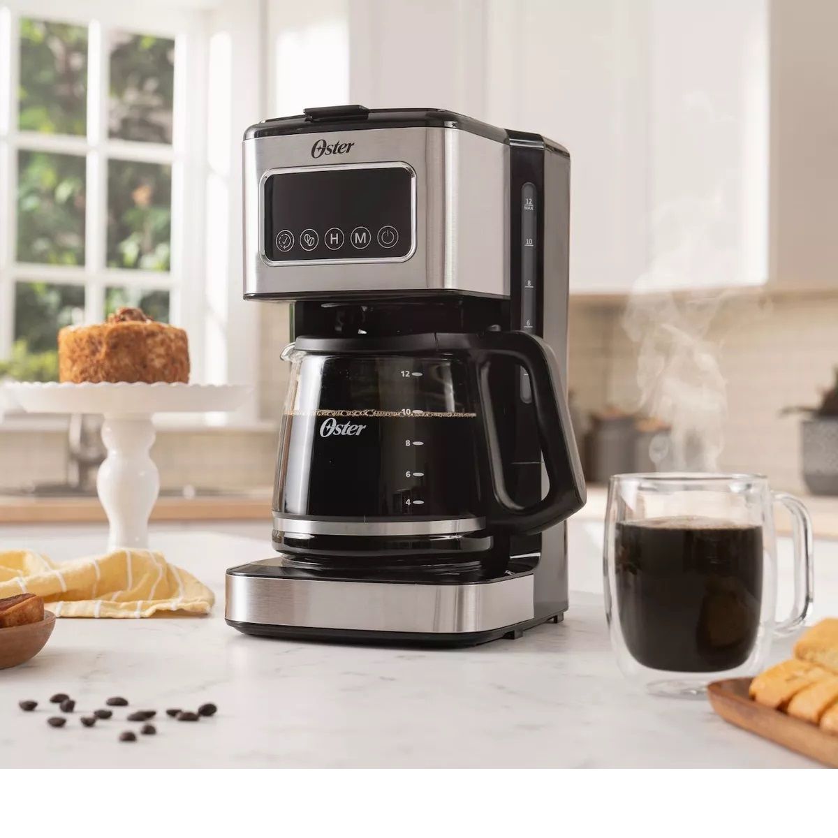 OSTER - Cafetera Digital Oster 12 Tazas Programable Y Auto-apagado