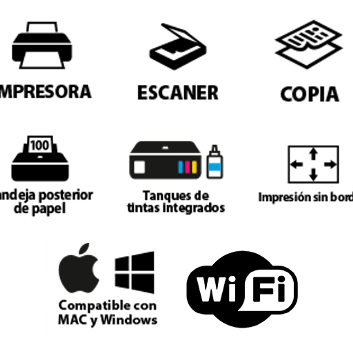 CANON - Impresora multifuncional CANON G4170 WIFI