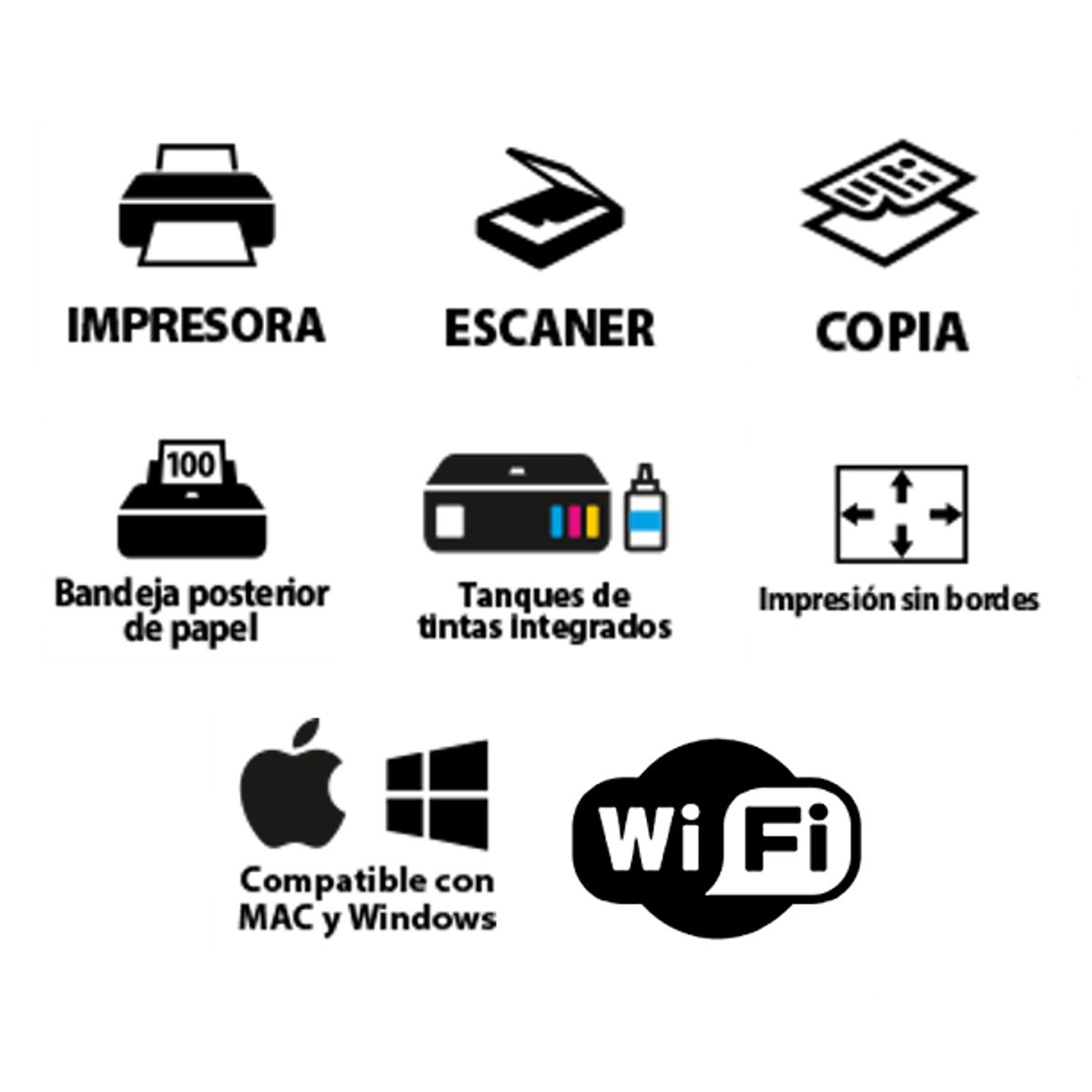 CANON - Impresora multifuncional CANON G4170 WIFI