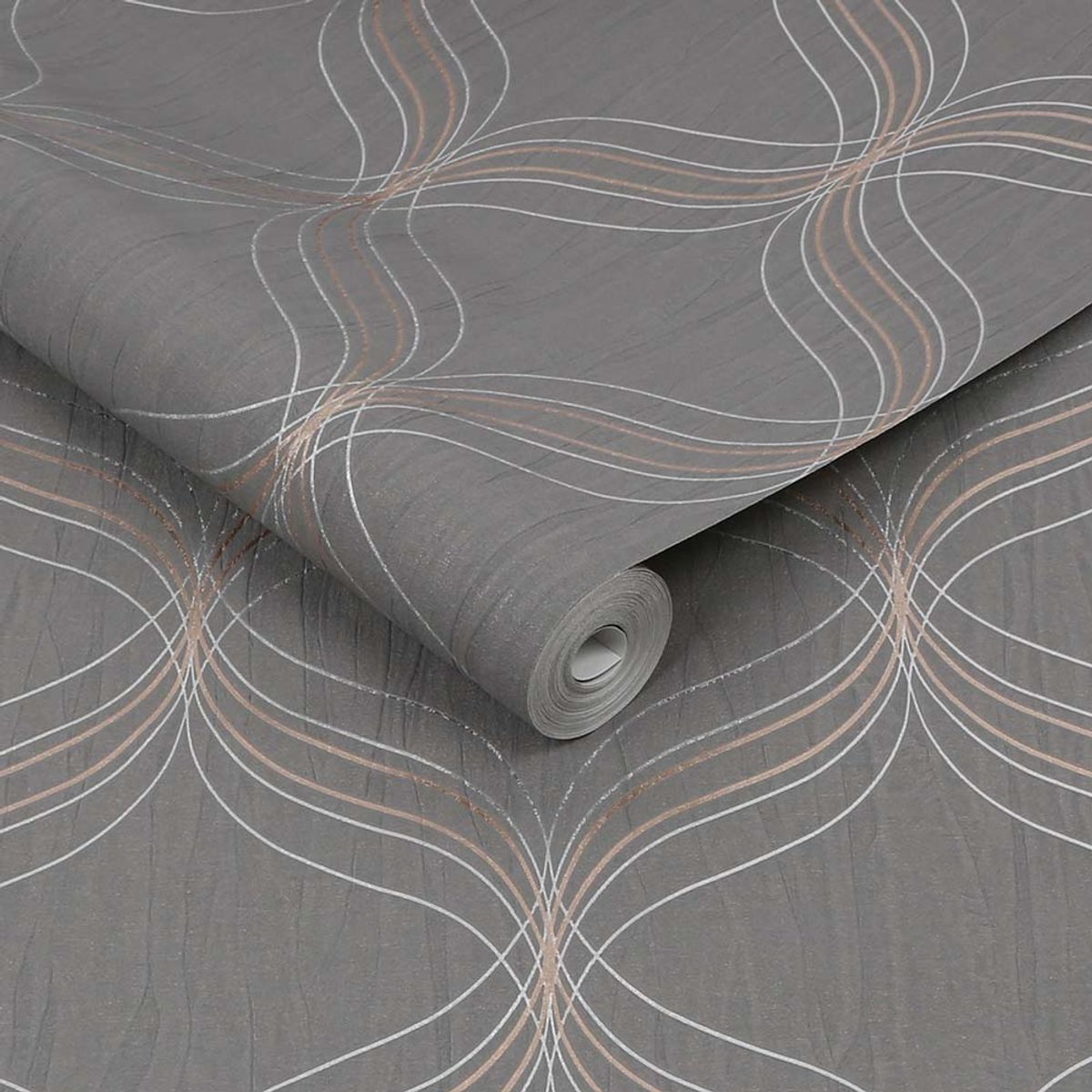 MULTITOP - Papel Tapiz Opulence Optical Geo 052X10 Mts Grey