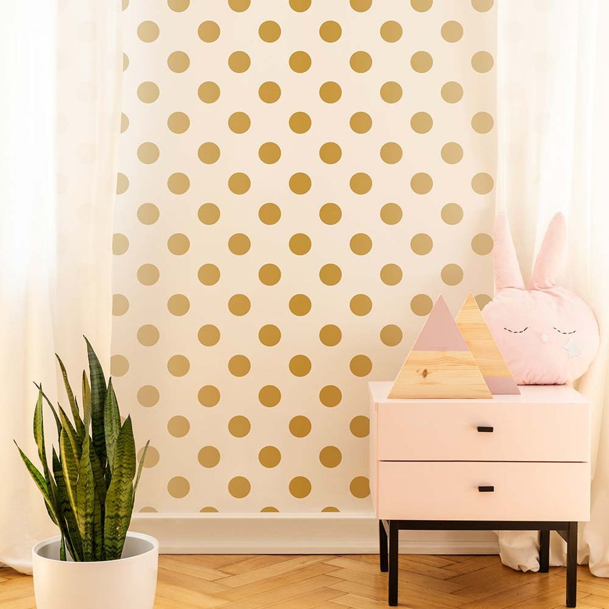 MULTITOP - Papel Tapiz Kids Home Dotty 052X10 Mts Gold
