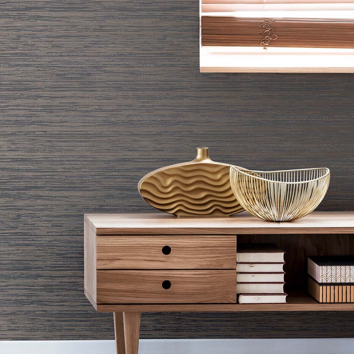 MULTITOP - Papel Tapiz Opulence Gilded Texture 052X10 Mts Smokey Quartz