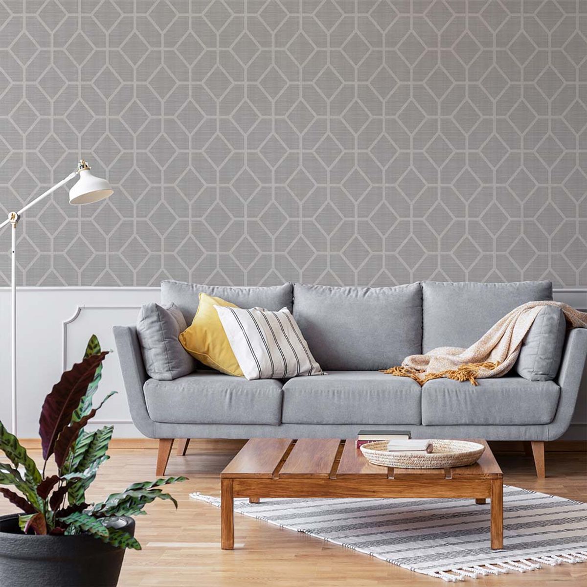 MULTITOP - Papel Tapiz Opulence Asscher Geo 052X10 Mts Beige