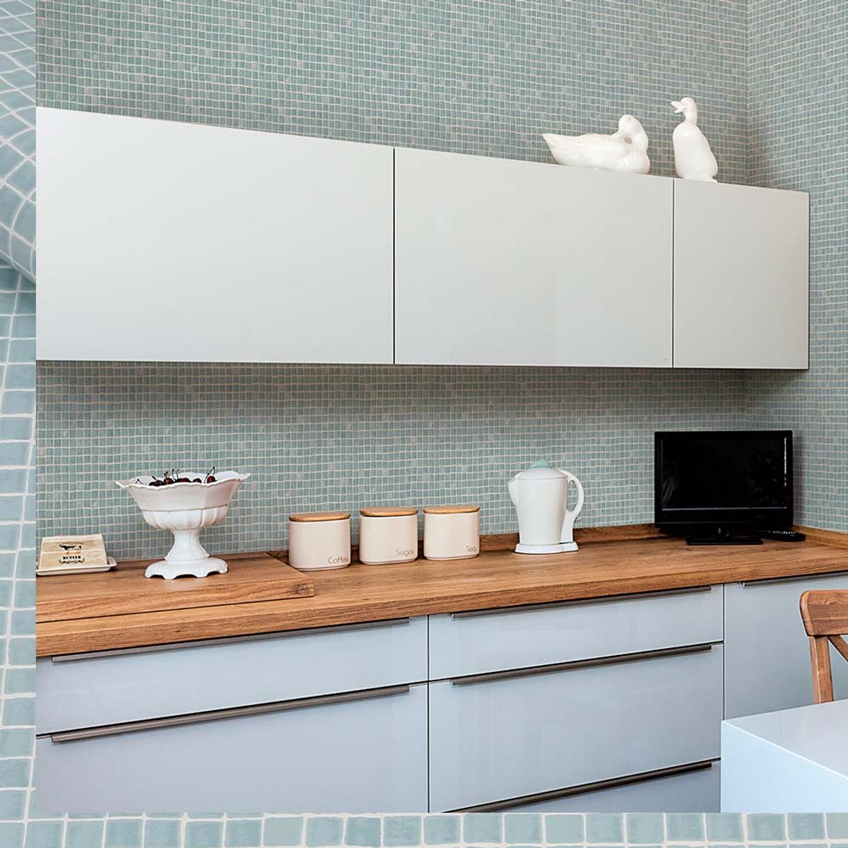 MULTITOP - Papel Tapiz Oasis Spectrum Mosaic 052X10 Mts Duck Egg