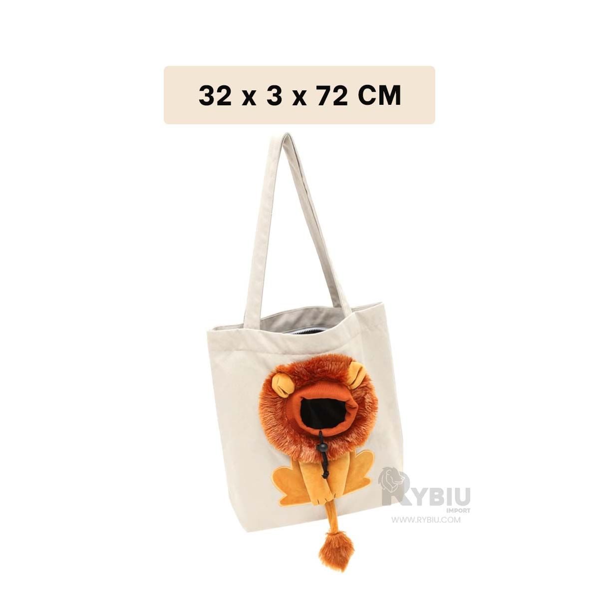 RYBIU IMPORT - Bolso Duradero para Perros en Color Hueso Y+Gift Stickers