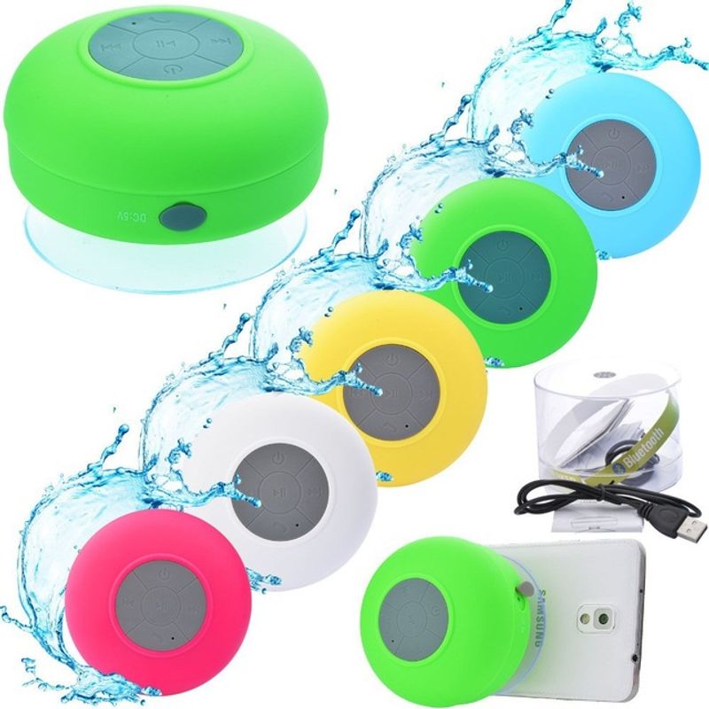 GENERICO - Parlante Acuático Bluetooth Manos Libres Micrófono Ducha Amarillo