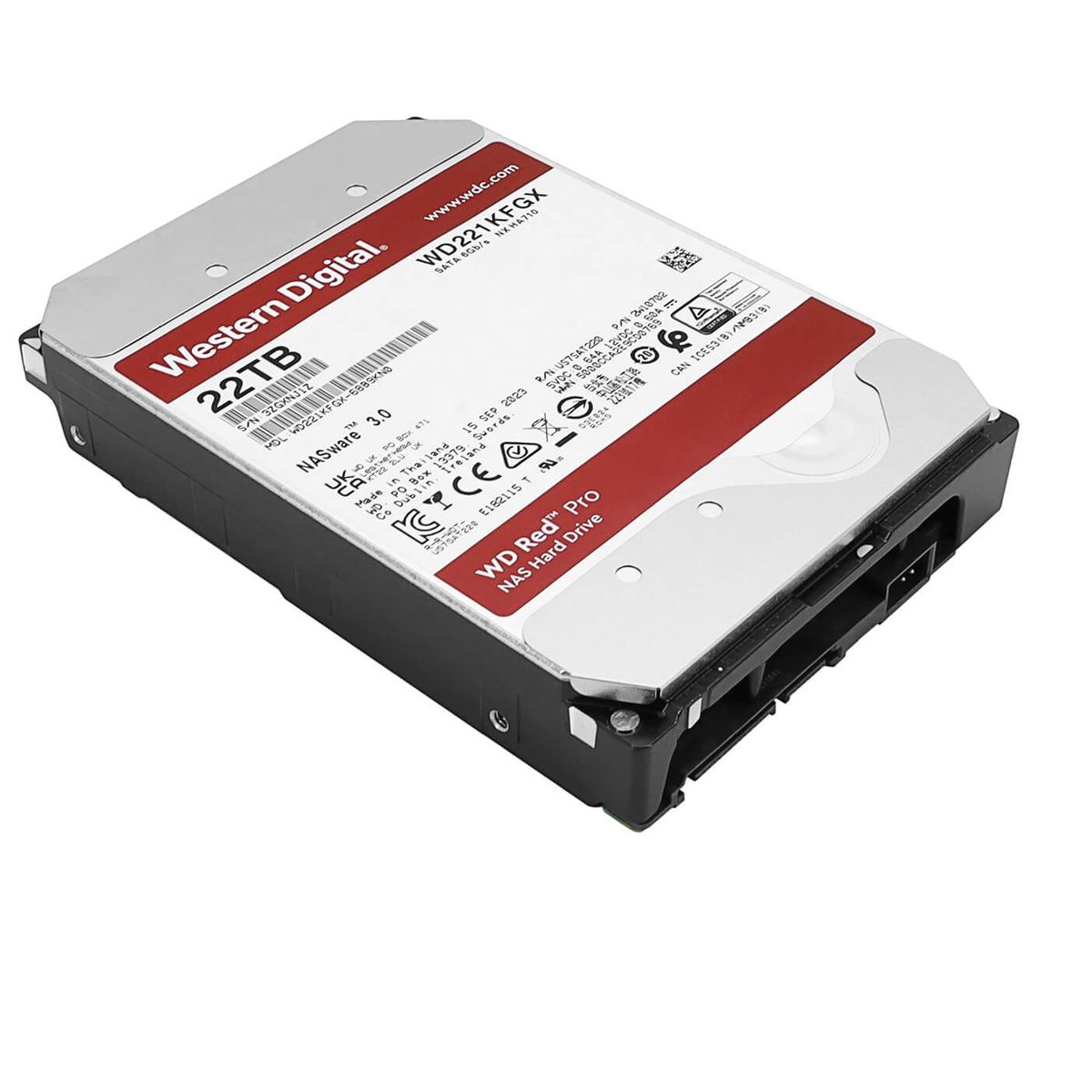 WESTERN DIGITAL - Disco Duro Western Digital Red Pro 22TB 3.5" SATA 7200 RPM WD221KFGX