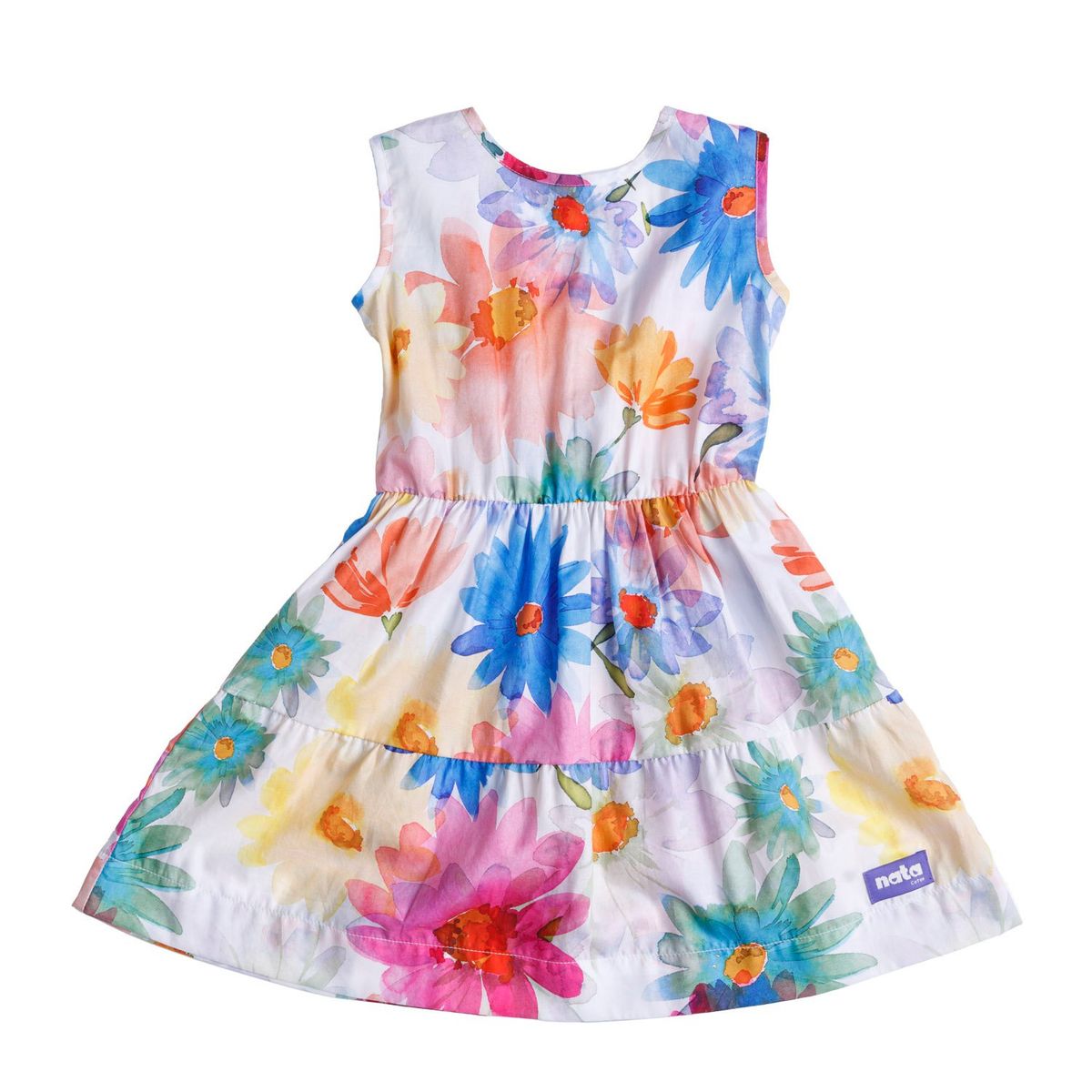 NATA COTON - VESTIDO MARGARITA FLORES