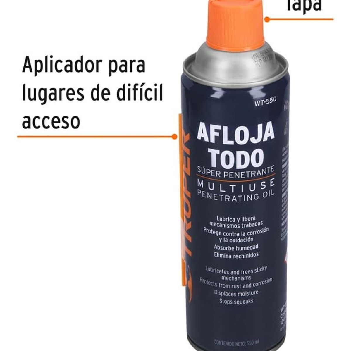 TRUPER - Aceite afloja todo 500 ml (19 oz ) Truper