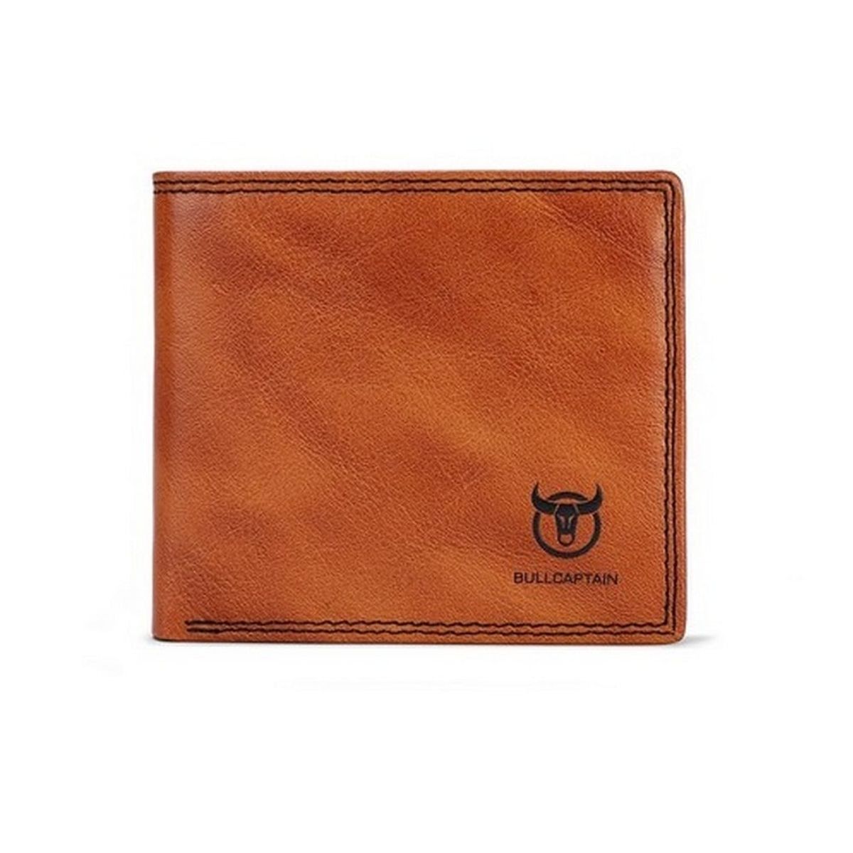 BULLCAPTAIN - BullCaptain - Billetera de Cuero Mate QB-032-BR Marrón