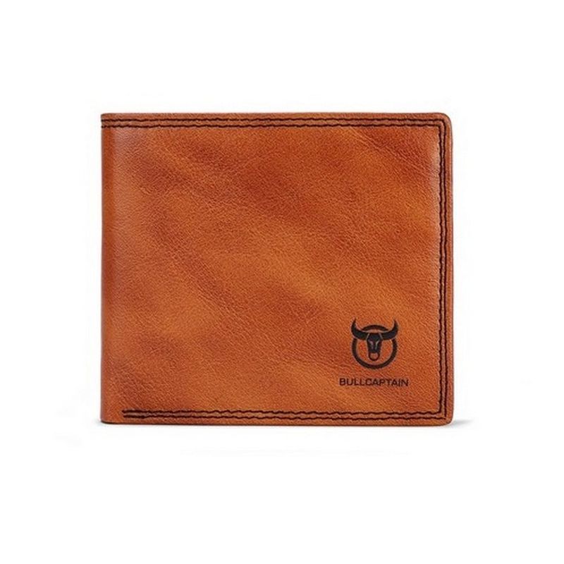 BULLCAPTAIN - BullCaptain - Billetera de Cuero Mate QB-032-BR Marrón