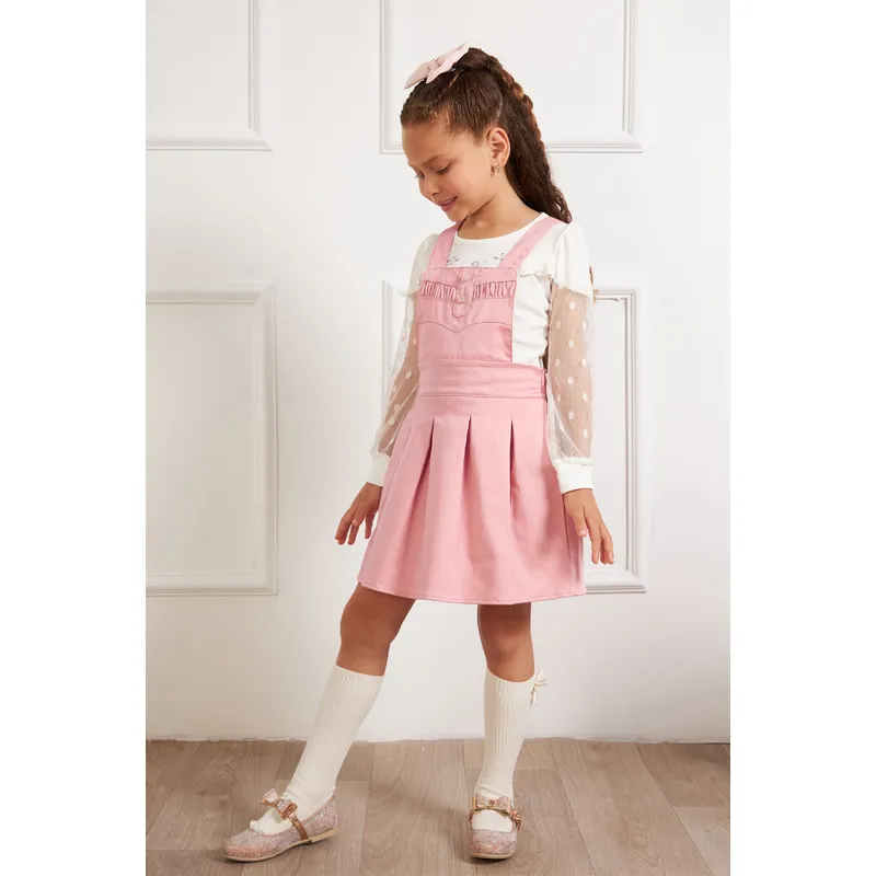 KIDS MASHMELO - Jumper Con Pieza Recogida En Pechera Para Niña Kids Mashmelo