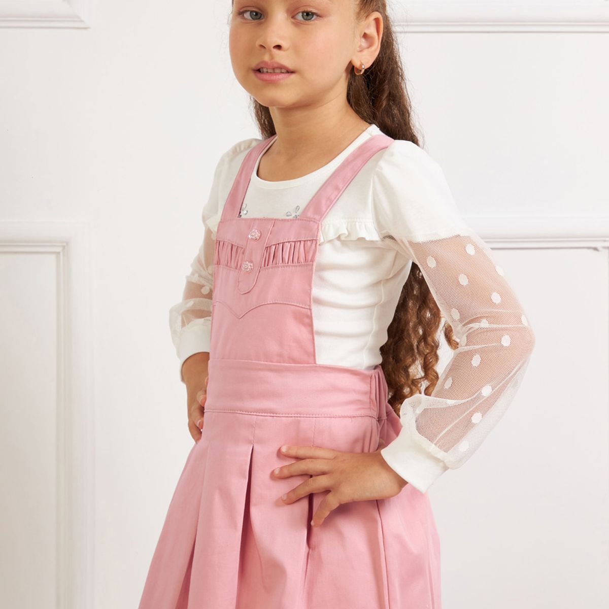 KIDS MASHMELO - Jumper Con Pieza Recogida En Pechera Para Niña Kids Mashmelo