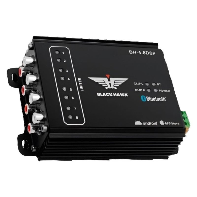 BLACK HAWK - Crossover o Procesador de Audio Digital DSP 8 Bandas Black Hawk
