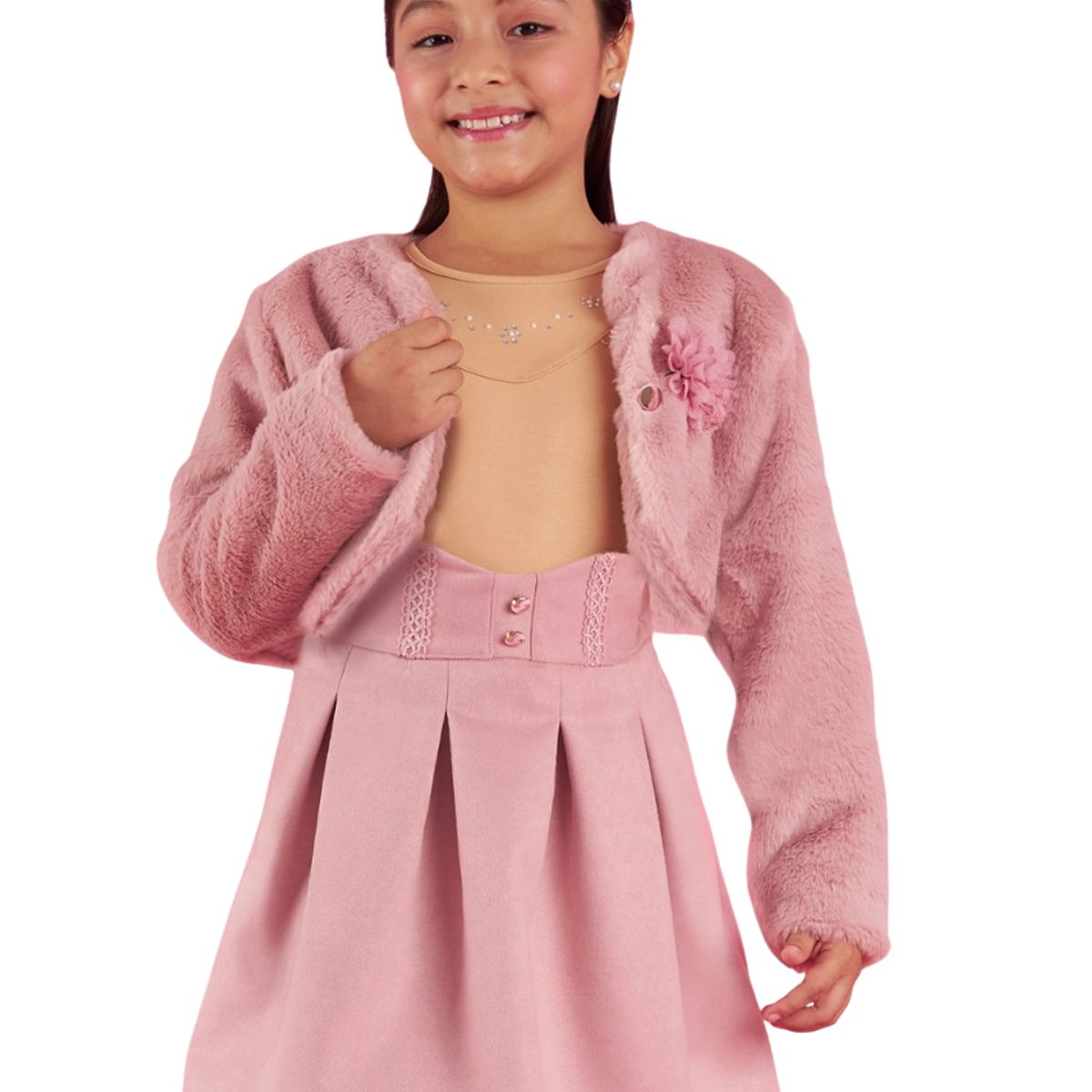 KIDS MASHMELO - Bolero De Peluche Para Niña Kids Mashmelo