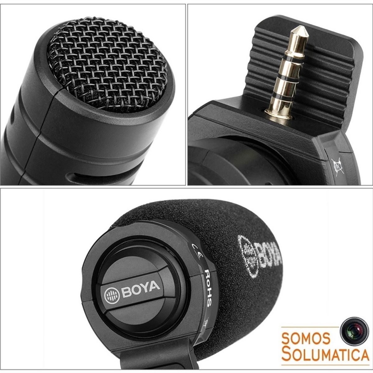 BOYA - Microfono 35mm - BOYA original - Para Celulares y Cámaras DSLR