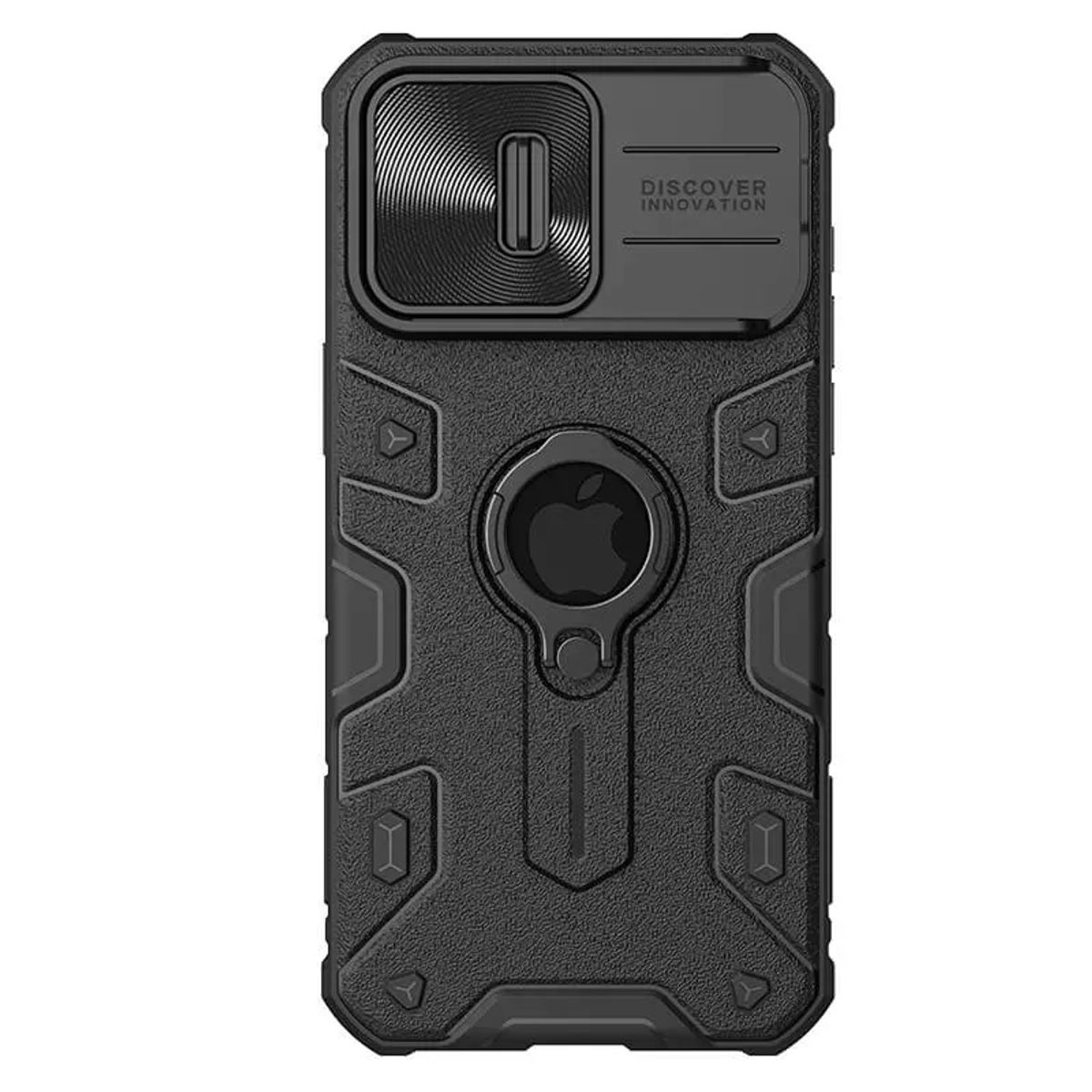 NILLKIN - CASE ARMOR CON PROTECTOR DE CAMARA PARA IPHONE 15 PRO MAX NEGRO