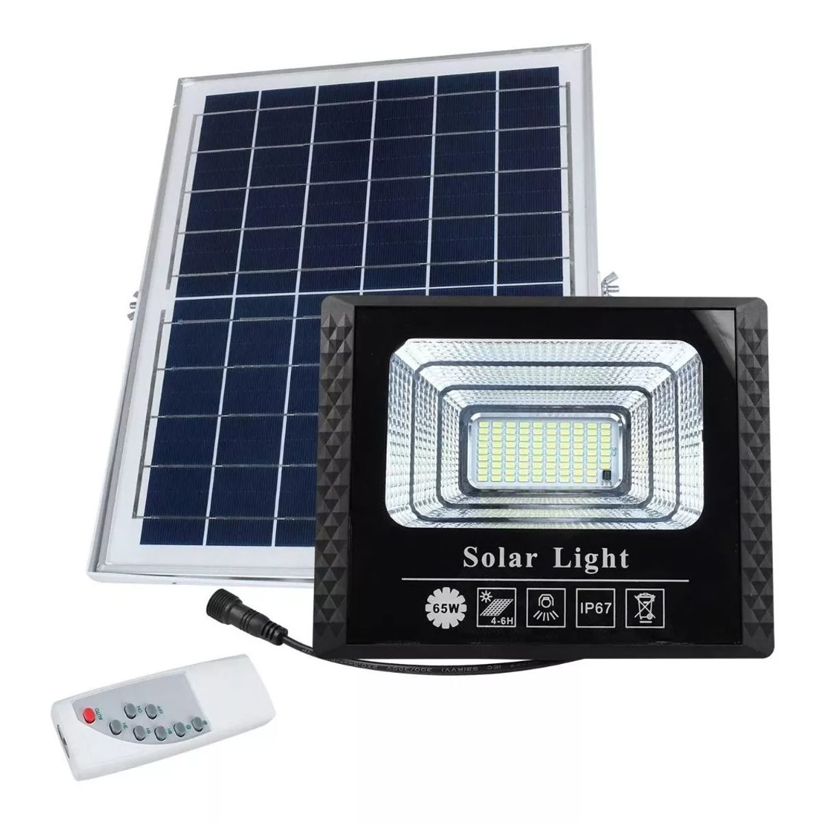 OEM - Reflector LED Solar con Panel Solar Recargables 300W