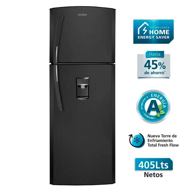 MABE - REFRIGERADORA MABE 405L RMP420FLPG1 TOP FREEZER GRAFITO