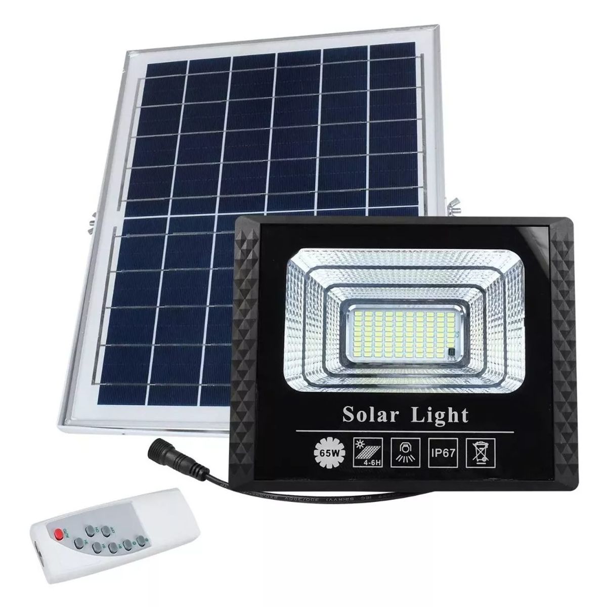 OEM - Reflector LED Solar con Panel Solar Recargables 300W