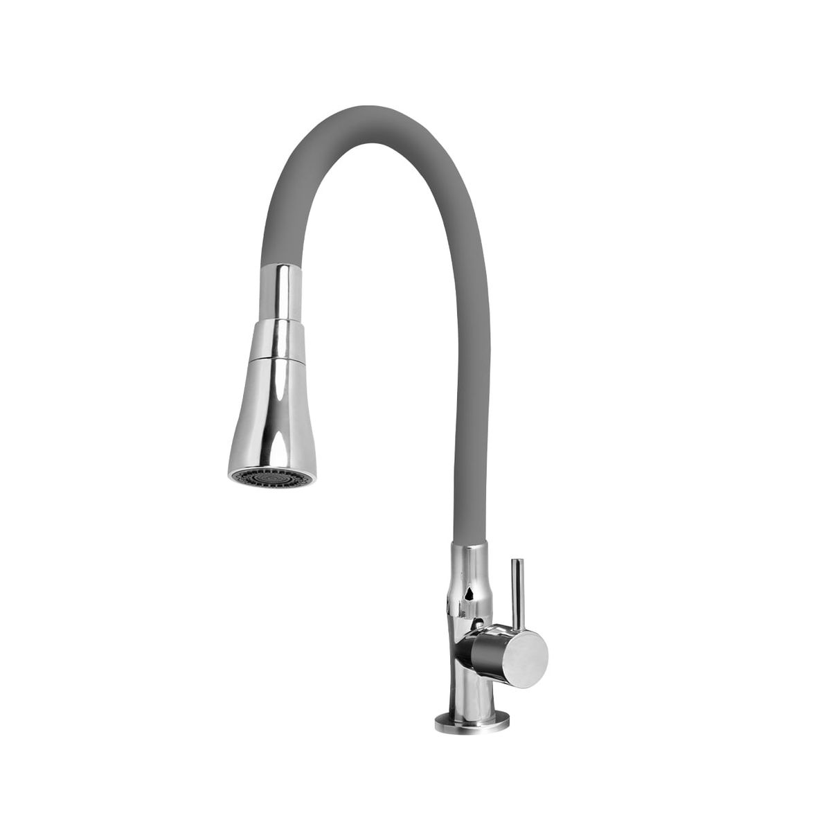 VAINSA - Llave de cocina al mueble Bali con pico flexible gris Vainsa