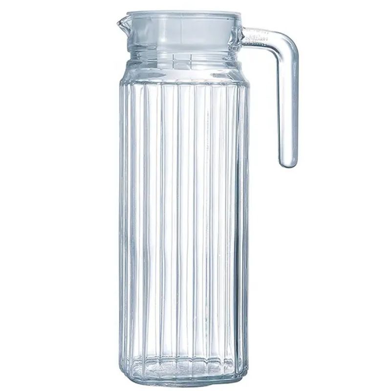 GENERICO - Jarra de vidrio con tapa - 1000ml