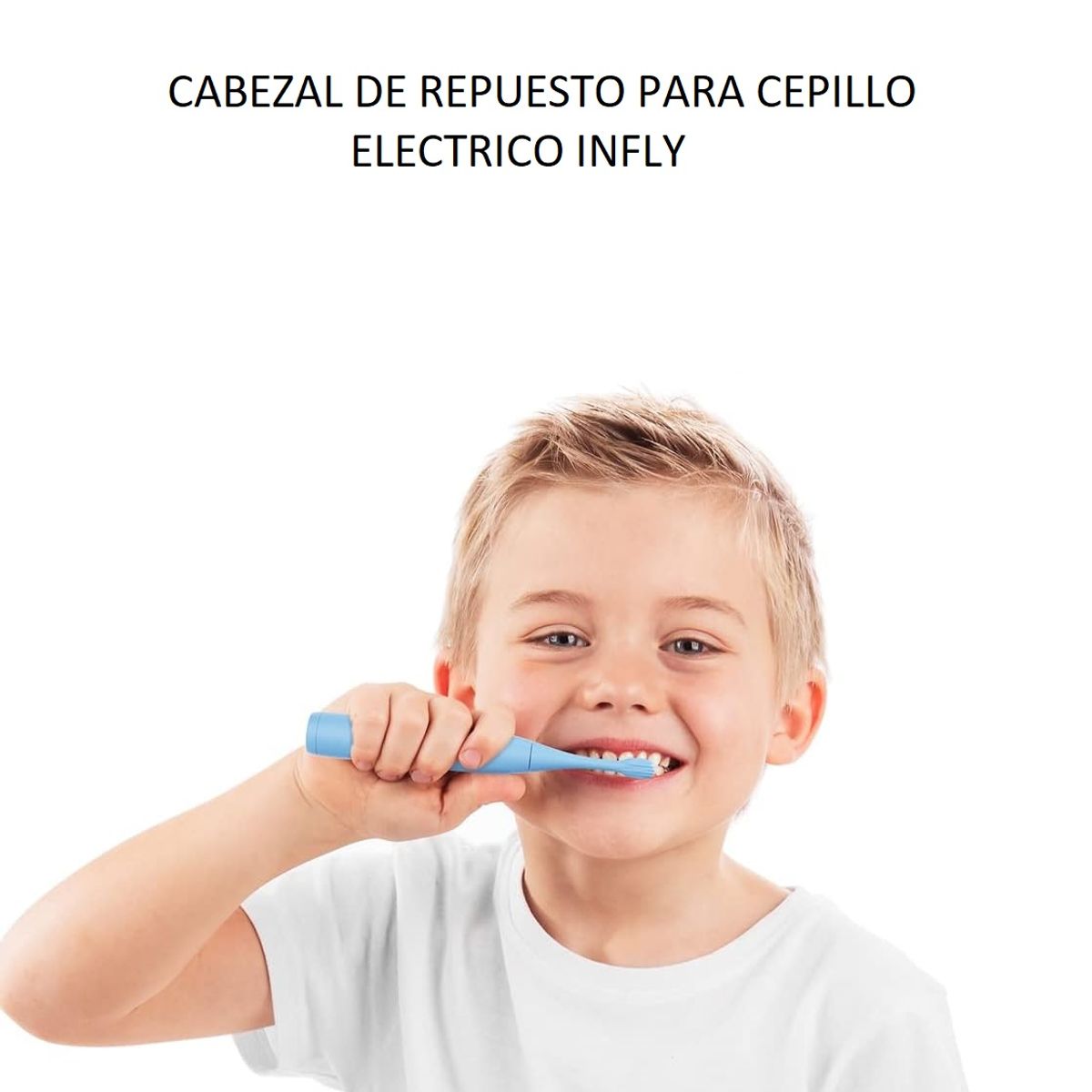 INFLY - Infly - Repuesto cepillo dental para niños - Pack 3 cepillos
