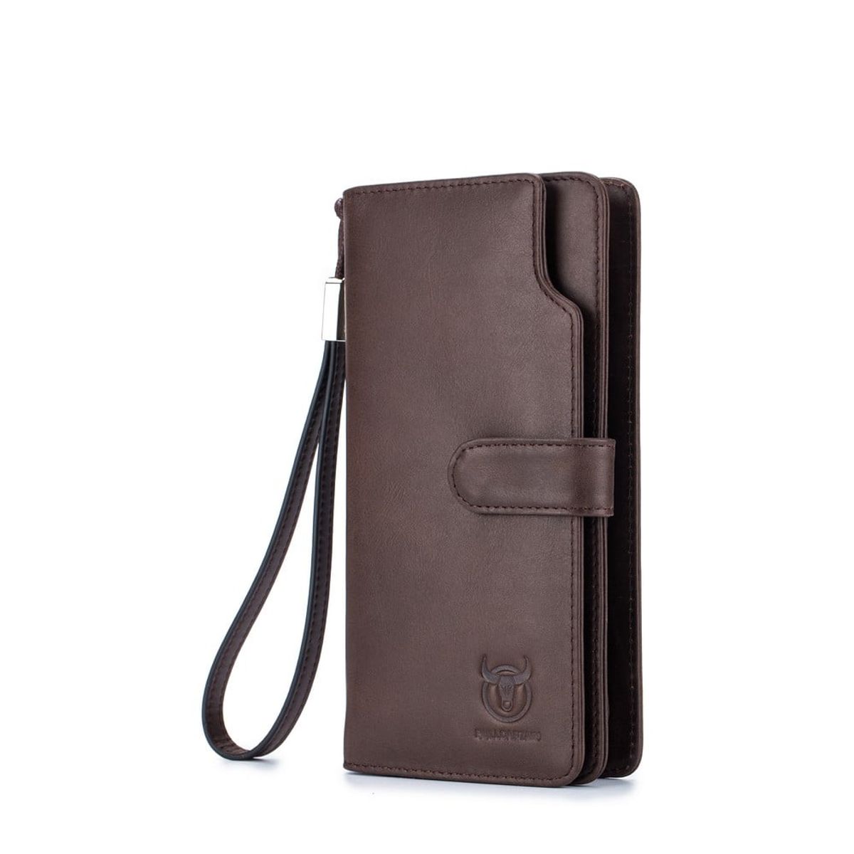 BULLCAPTAIN - BullCaptain - Billetera de Cuero Mate QB-028-CF Café