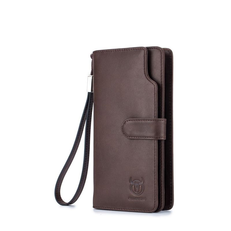 BULLCAPTAIN - BullCaptain - Billetera de Cuero Mate QB-028-CF Café