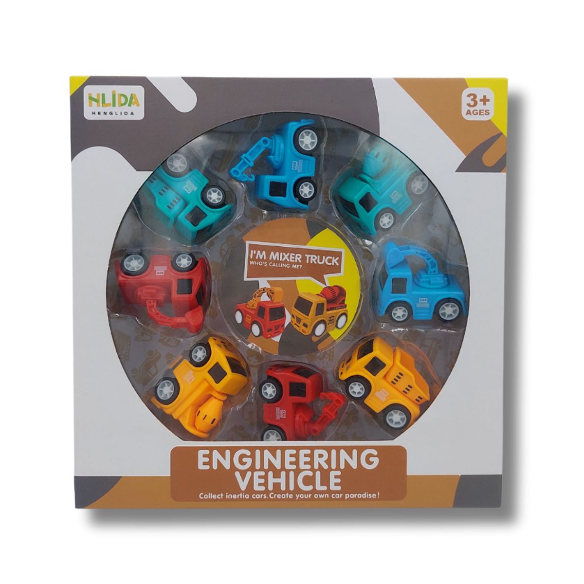 GENERICO - Juguete Set de 8 Camiones