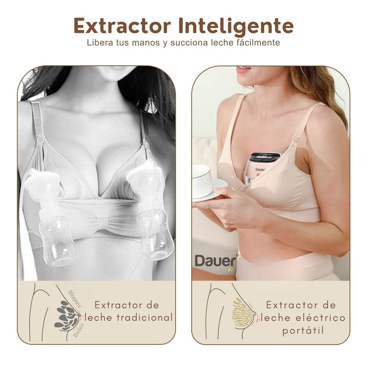 BABY - Extractor de Leche Materna Electric Smart Portatil ManoLibre